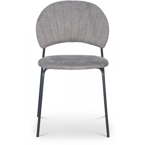 Hogr�n stol - Gr�tt stoff /svart