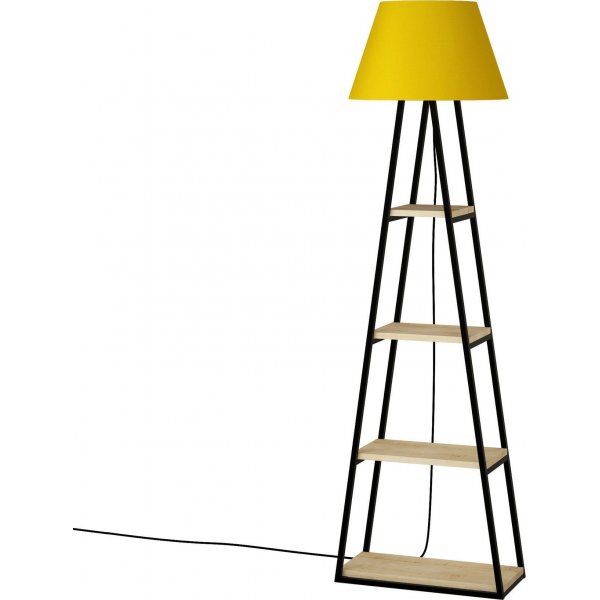 Pal gulvlampe - Eik/gul Pal gulvlampe - Eik/gul