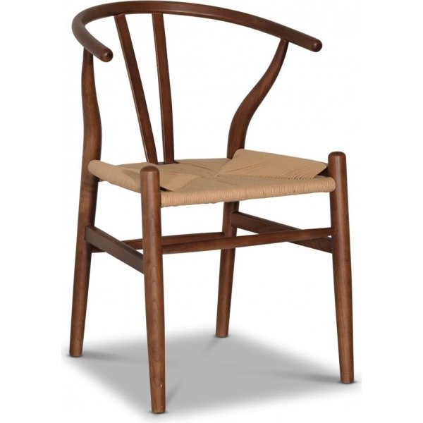 Brandon-stol i valnøtt med tausete Brandon-stol i valnøtt med tausete