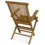 Grunnebo stol med armlene - Teak