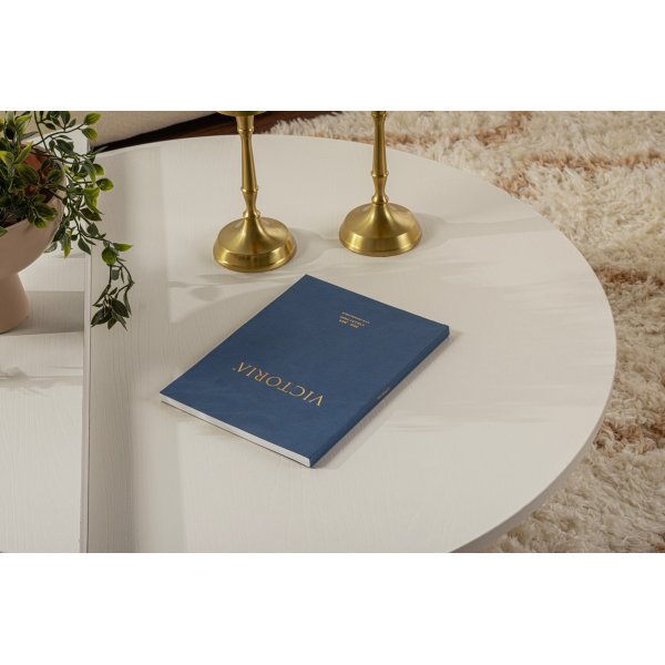 Orion salongbord 90 x 90 cm - Hvitmalt tre Orion salongbord 90 x 90 cm - Hvitmalt tre