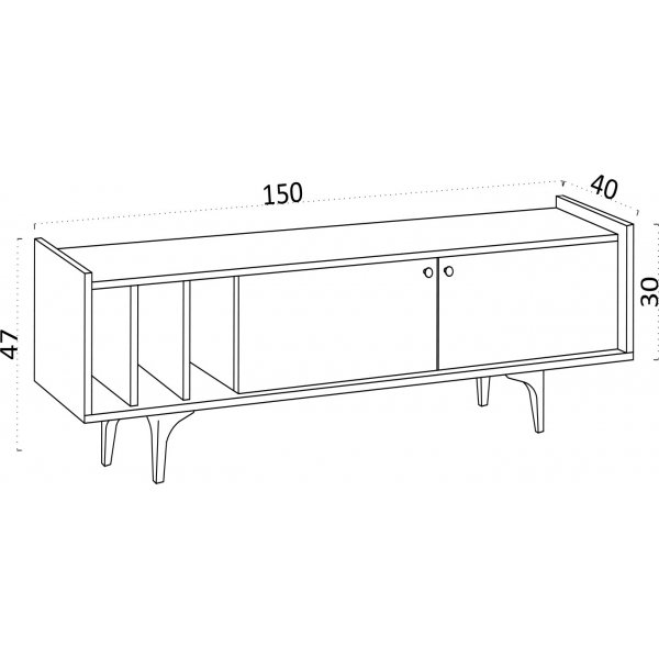 Alda mediabenk - Safir eik