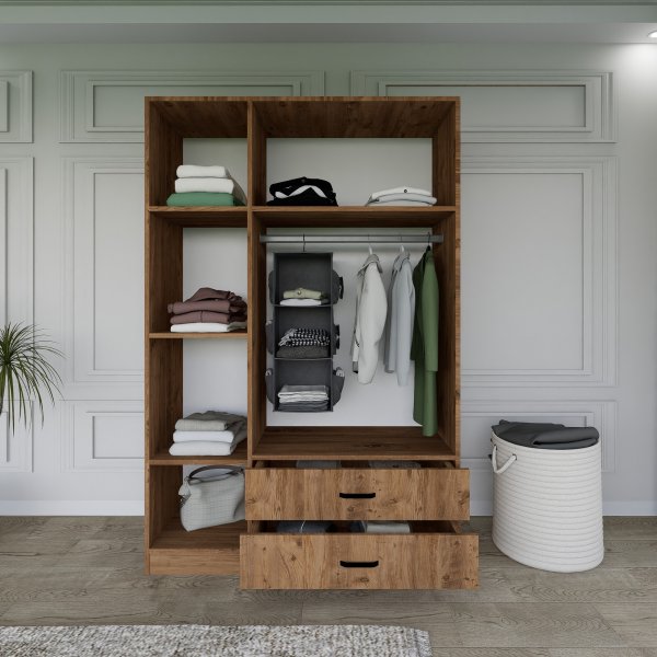 Yaman garderobe - Valnøtt Yaman garderobe - Valnøtt