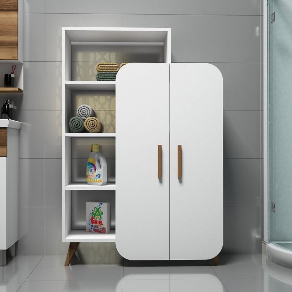 Form bokhylle - Hvit