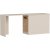 Newra skrivebord 180 x 47 cm - Furu/beige