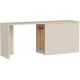 Newra skrivebord 180 x 47 cm - Furu/beige