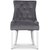 Tuva stol Cleopatra (rygghndtak) - Gr Flyel | Hvite ben + Mbelpleiesett for tekstiler