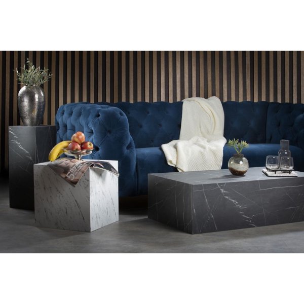 Stein salongbord - Svart marmor (laminat)