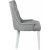Tuva stol grå stoff - Hvite ben