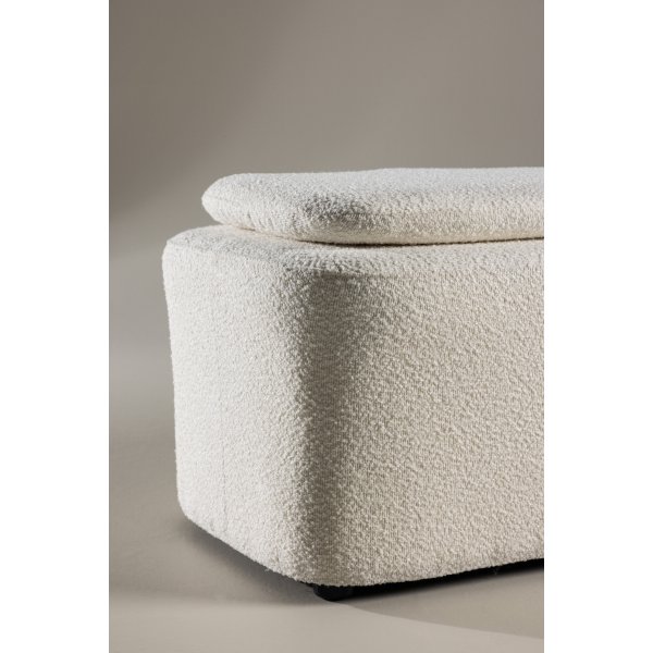 Laurel puff - Hvit boucle Laurel puff - Hvit boucle