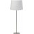 Base bordlampe - Offwhite/krom - 58 cm