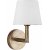 Columbus vegglampe - Rustikk messing - 22 cm