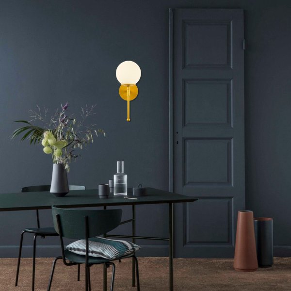 Mudoni vegglampe 953 - Gull/hvit