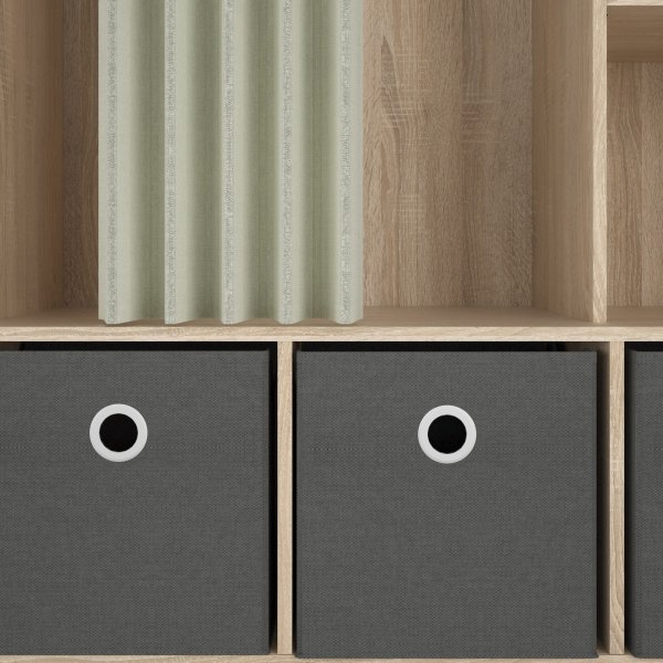 Lola garderobe - Eik/beige/gr�