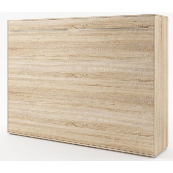 Sengeskap compact living horisontalt (140 x 200 cm fellbar seng) - Lys eik
