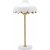 Wells bordlampe - Hvit/gull - 50 cm