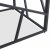 Kosmos salongbord 55 x 55 cm - Gr marmor/svart