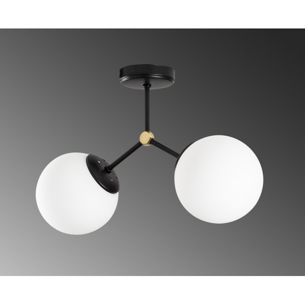 Damar taklampe 6331 - Sort/hvit