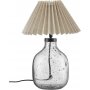 Groove bordlampe - Klart glass/Naturlig