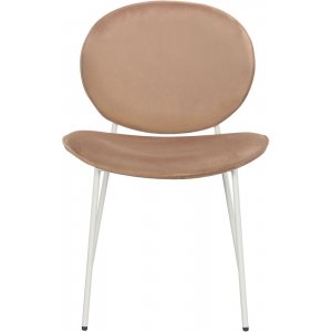 Rondo stol - Lysebrun (flyel)/hvit + Mbelftter