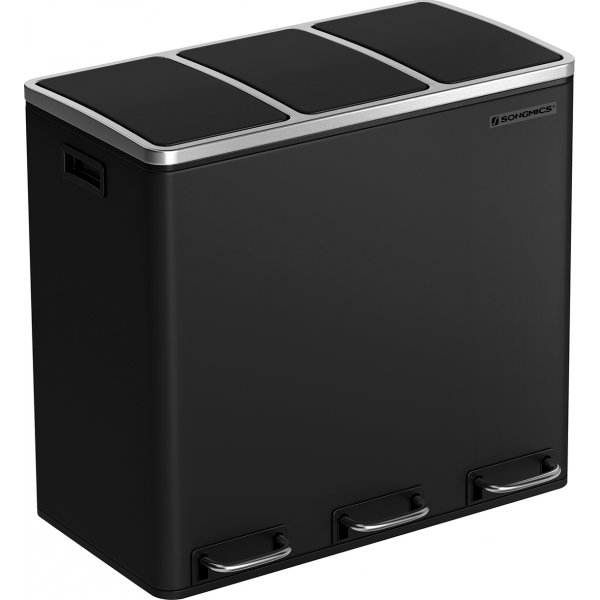 Daloa avfallsbeholder 54 l - Sort