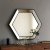 Alcantra speil 70 cm - Sølv