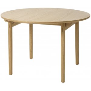 Boble rundt spisebord Ø120 cm i oljet eik (uttrekkbart 210 cm*)