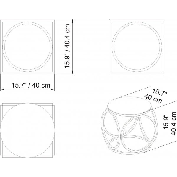 Mimo sidebord - Gull Mimo sidebord - Gull