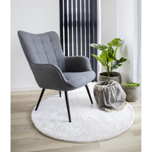 Florida Teppe - Hvit - Ø120 Florida Teppe - Hvit - Ø120