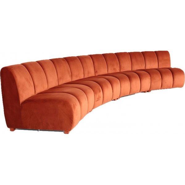 Carmine hjrnesofa - Oransje