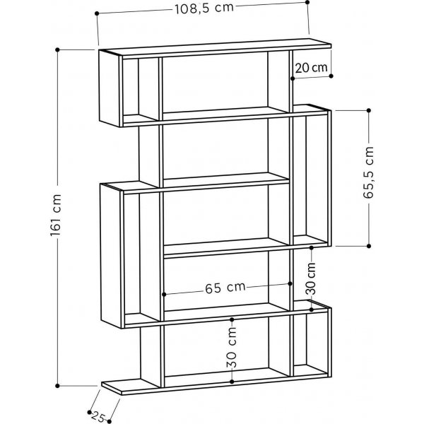 Mito bokhylle - Hvit Mito bokhylle - Hvit