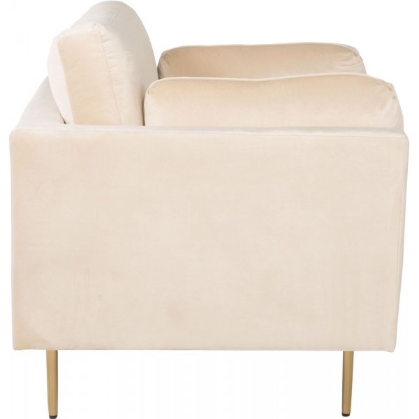 Lenestol Savanna - Beige (Fløyel) / Messingben Lenestol Savanna - Beige (Fløyel) / Messingben