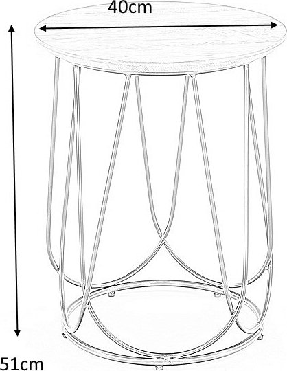 Bobby sidebord - valn�tt/svart