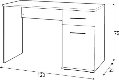Abdel skrivebord - Hvit Abdel skrivebord - Hvit