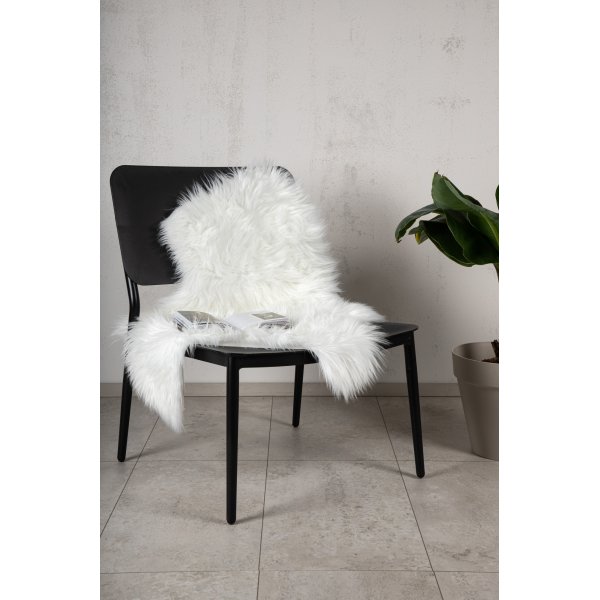 Katy trap 60 x 90 cm - Hvit fuskepels