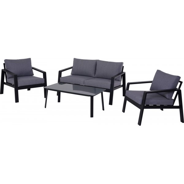 Clyde loungegruppe - Svart