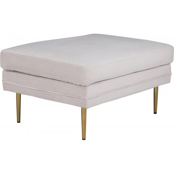 Savanna sittepuff - Beige kordflyel