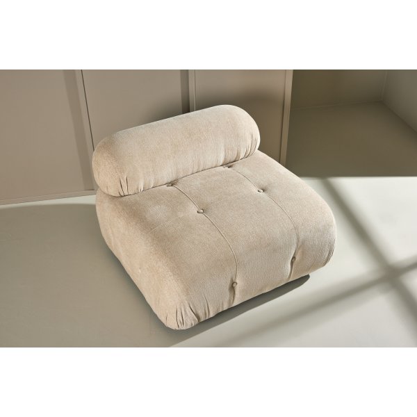 Mika sofamodul - Beige/Krom Mika sofamodul - Beige/Krom