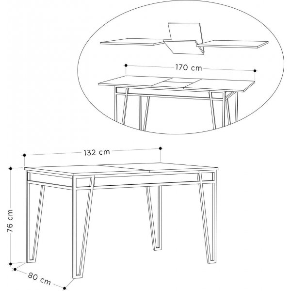 Pal spisebord - Hvit Pal spisebord - Hvit