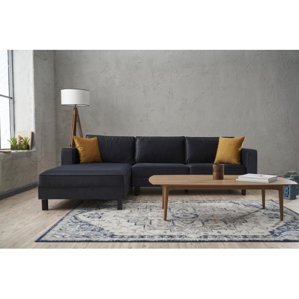 Grønnkål sofa venstre - Antrasitt fløyel Grønnkål sofa venstre - Antrasitt fløyel