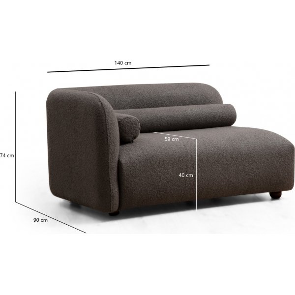 Victoria 3-seters sofa - Grå Victoria 3-seters sofa - Grå