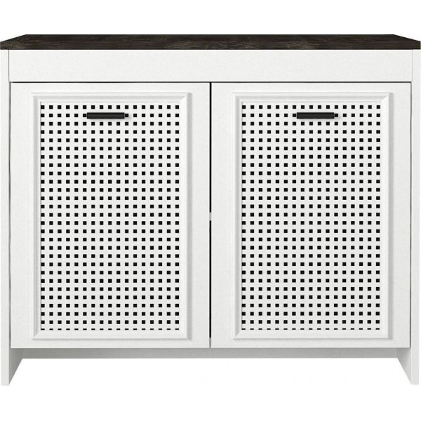 Done skap - Hvit/mørkebrun Done skap - Hvit/mørkebrun