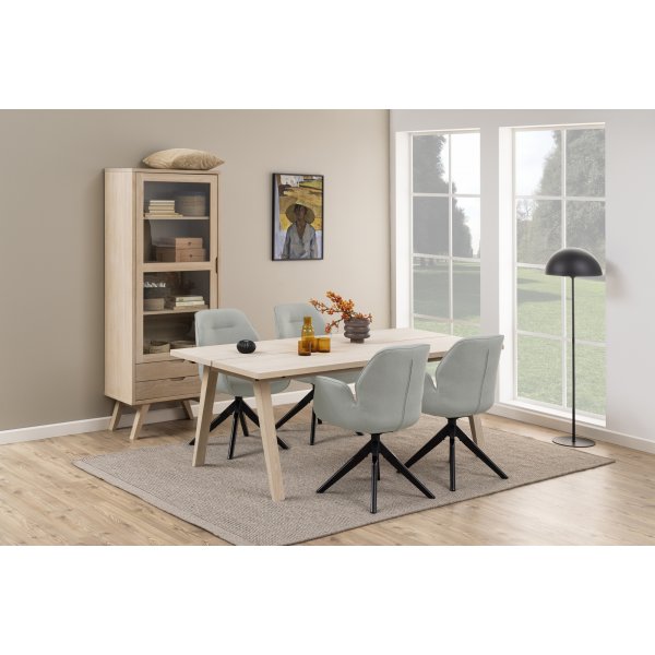 Aura lenestol - Lys grå/svart Aura lenestol - Lys grå/svart