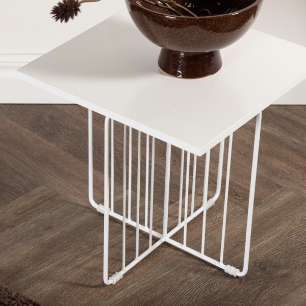 Dayton salongbord 60 x 60 cm - Hvit Dayton salongbord 60 x 60 cm - Hvit