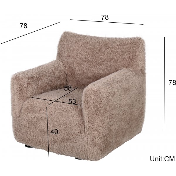 Fluffy lenestol i nougat