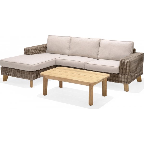 Bahamas loungegruppe - Beige/teak