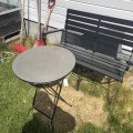 Kundebilde Pretoria cafébord - Vintage metall: Meget bra. Et bord som er...