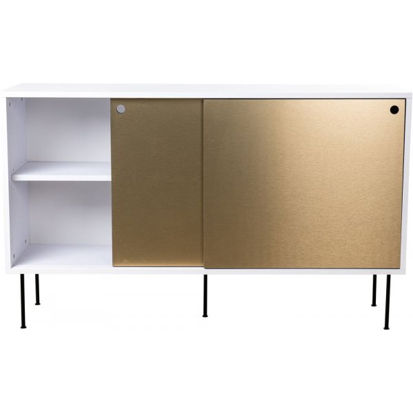 Volume sidebord 132 cm - Hvit/messing Volume sidebord 132 cm - Hvit/messing