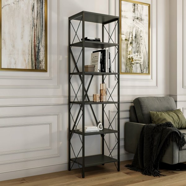 Catal bokhylle - Antrasitt/sort Catal bokhylle - Antrasitt/sort