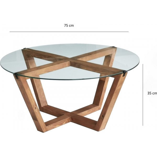 Lotus salongbord 75 cm - Tre